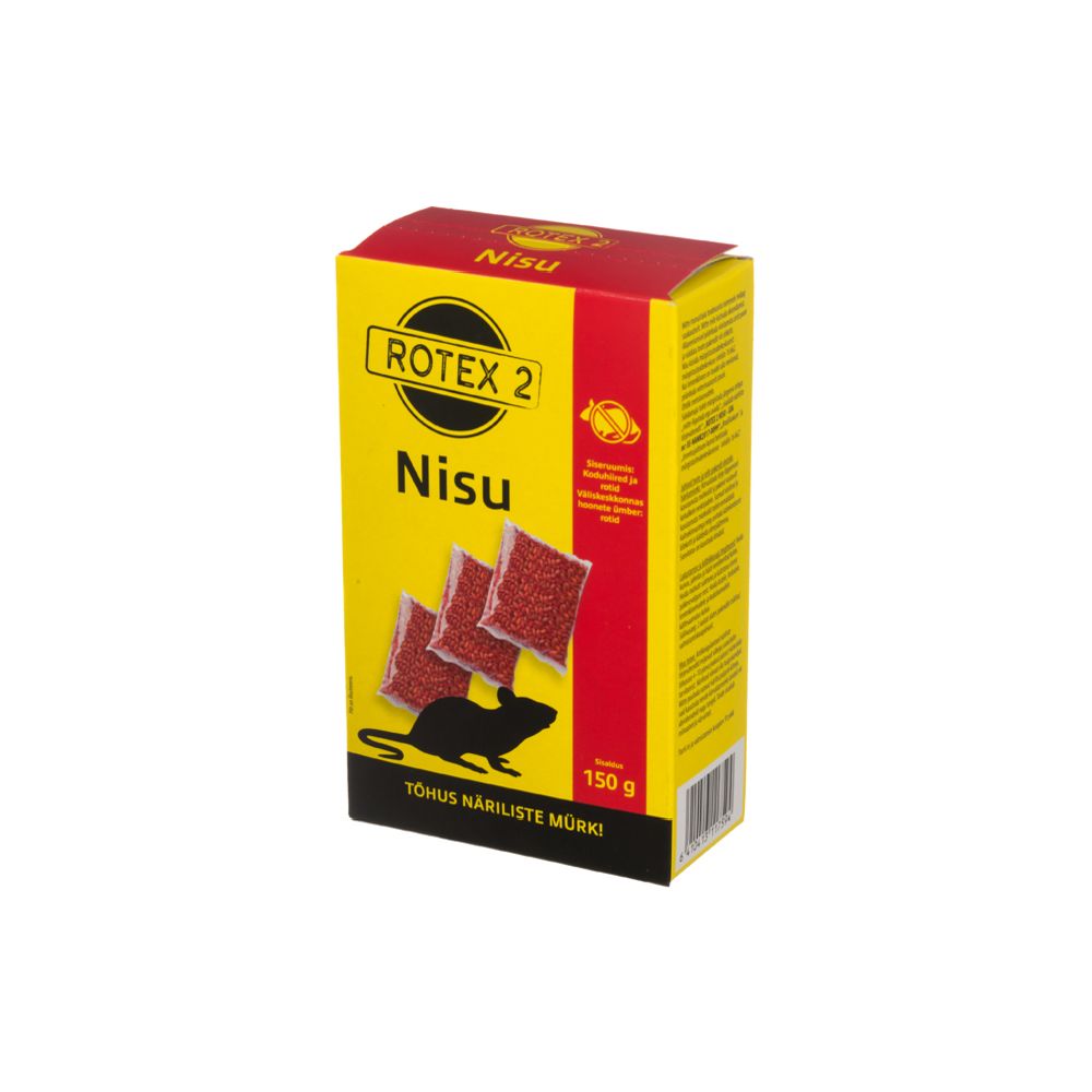Rotex-2 hiire- ja rotimürk, teravili, 3 x 50 g