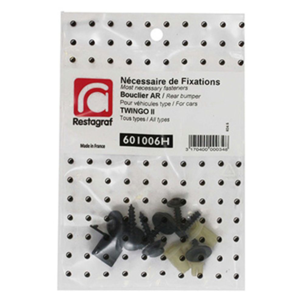 Kiinnikesarja Renault takapuskuri 601006H 13 osaa