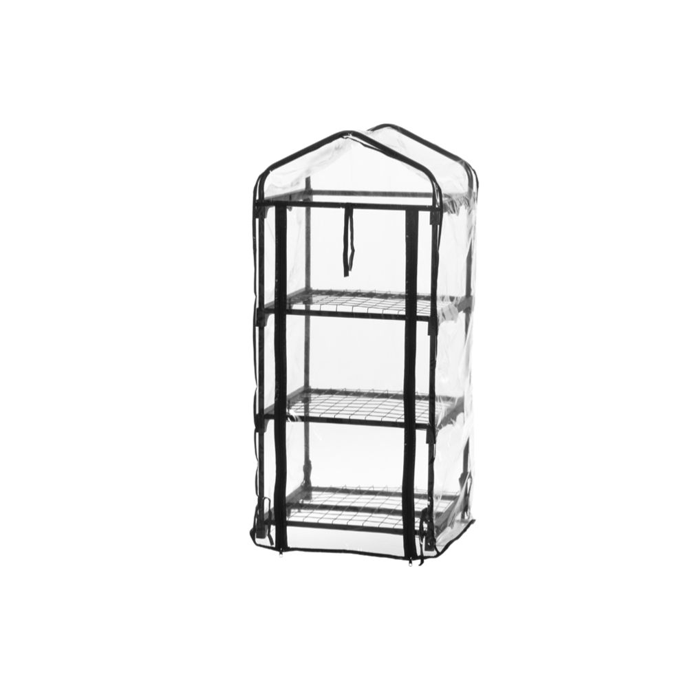 4Living miniväxthus 50 x 108 x 45 cm svart