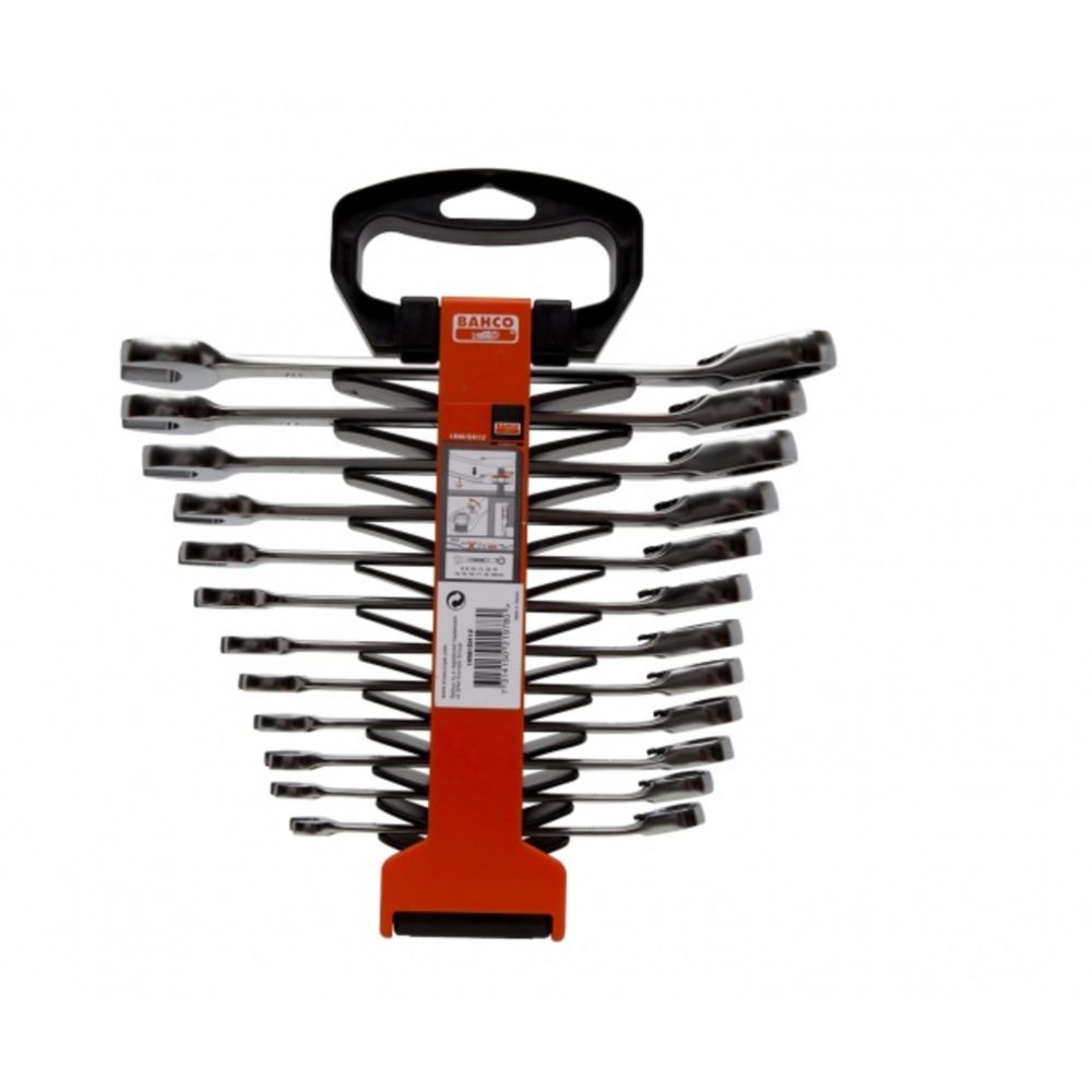 Bahco 1RM/SH12 12-osaline narre-lehtsilmusvõtmete komplekt 8—19 mm