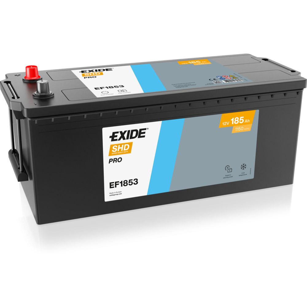 Exide EF1853 185Ah/1150A akku P513xL223xK223