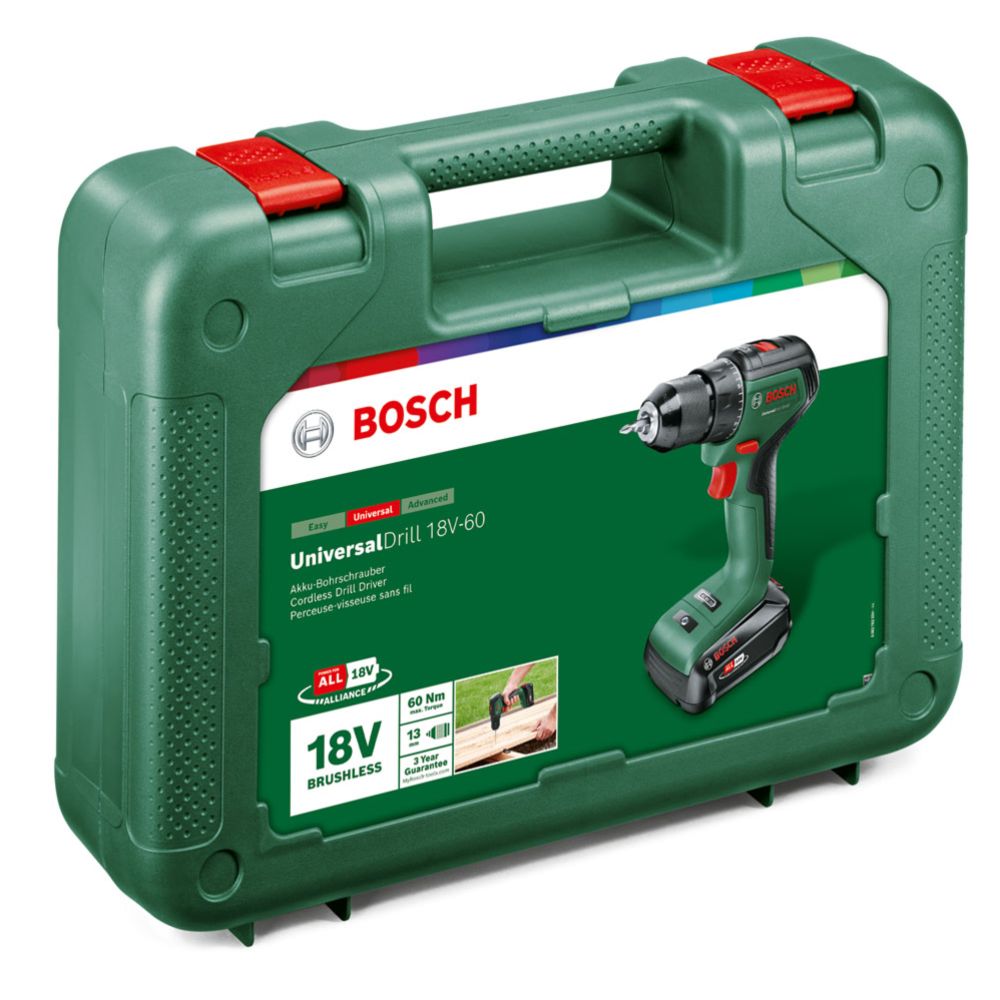 Bosch UniversalDrill batteridriven borrskruvdragare 2,0 Ah 18 V