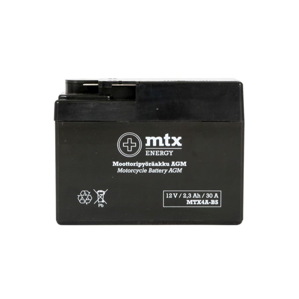 MTX Energy AGM-aku 12 V 2,3 Ah "MTX4A-BS" (P113 x L48 x K85 mm)