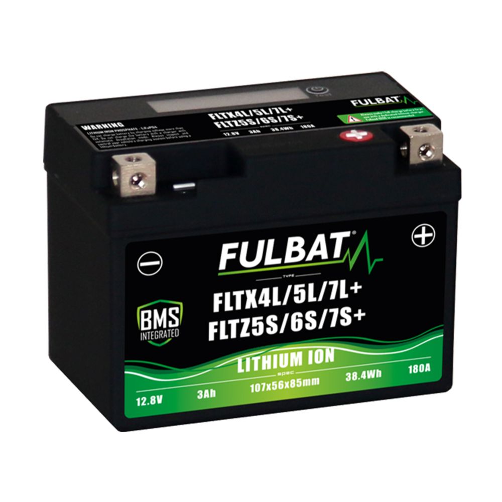Fulbat Litiumbatteri 12 V 38,7 Wh FLTX4L/5L/7L+ FLTZ5S/6S/7S+