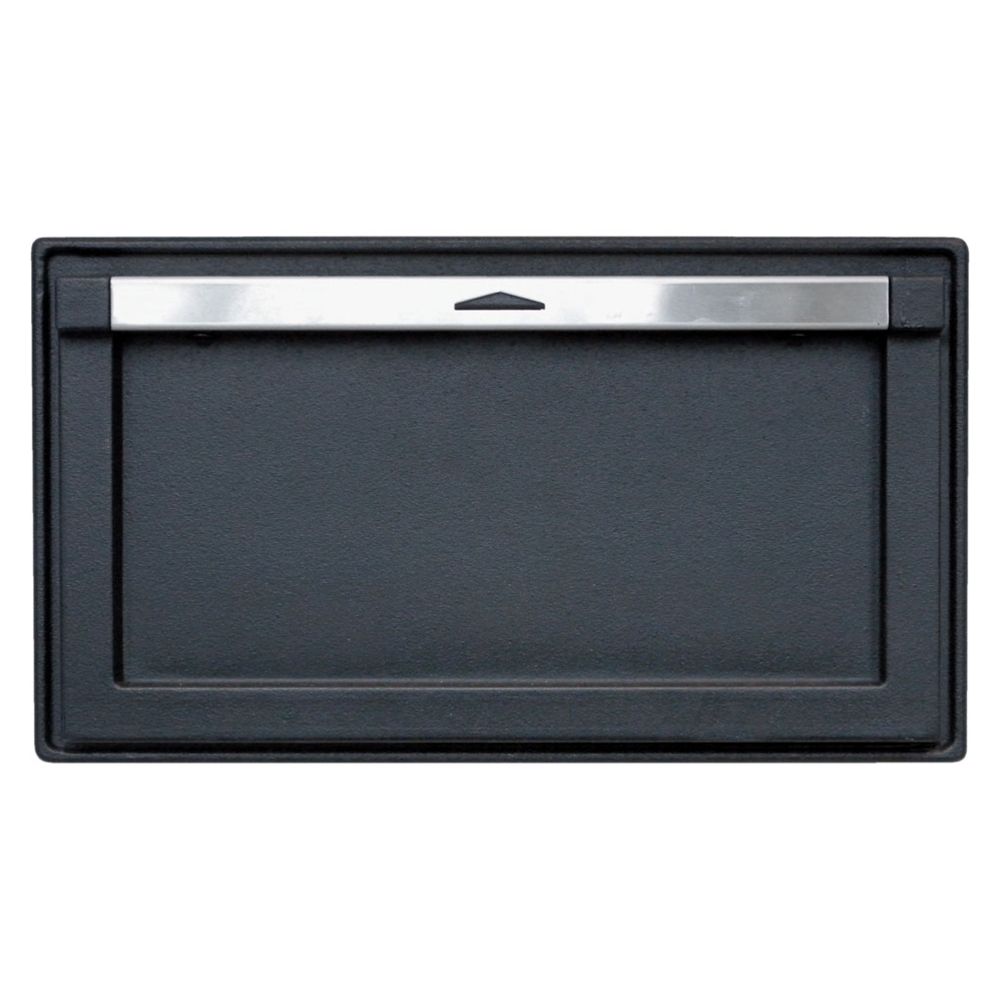 Pisla HTT612 tuhkaluukku 270 mm X 130 mm musta