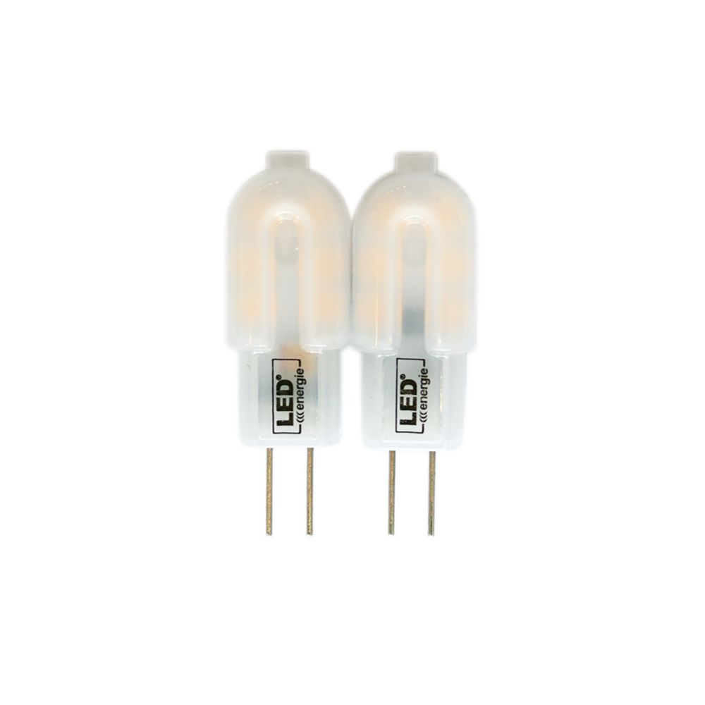 Led Energie LED-stiftlampa 12 V G4 1,2 W 120 lm 3000 K, 2 st.