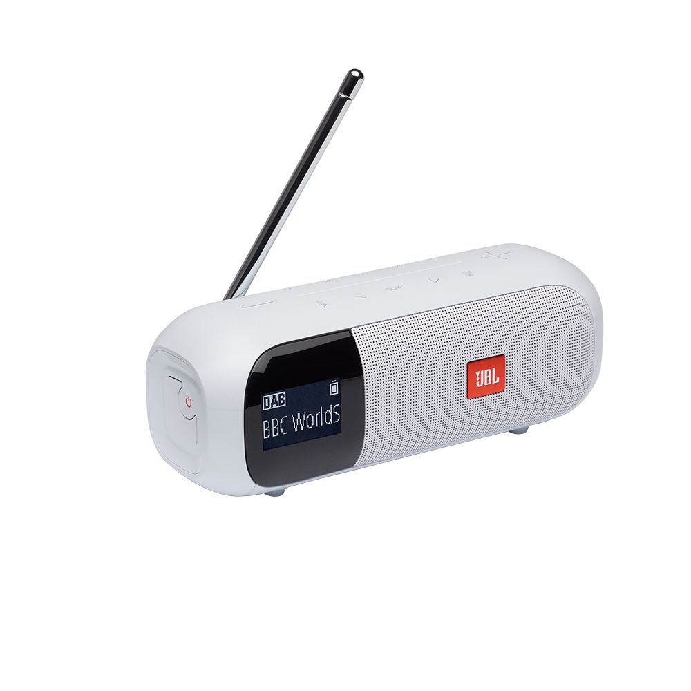 JBL Tuner 2 Bluetooth-kaiutin DAB/FM Radiolla, valkoinen