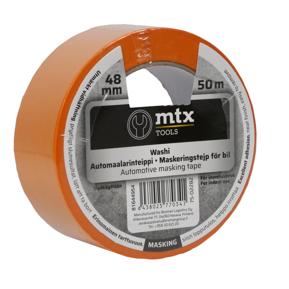 MTX Washi automotive maskeringstejp 48 mm x 50 m orange