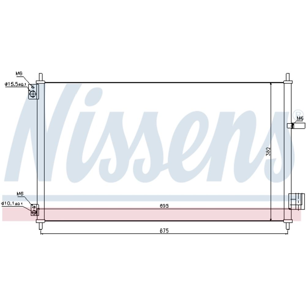 Ilmastointilaitteen lauhdutin 30-04025