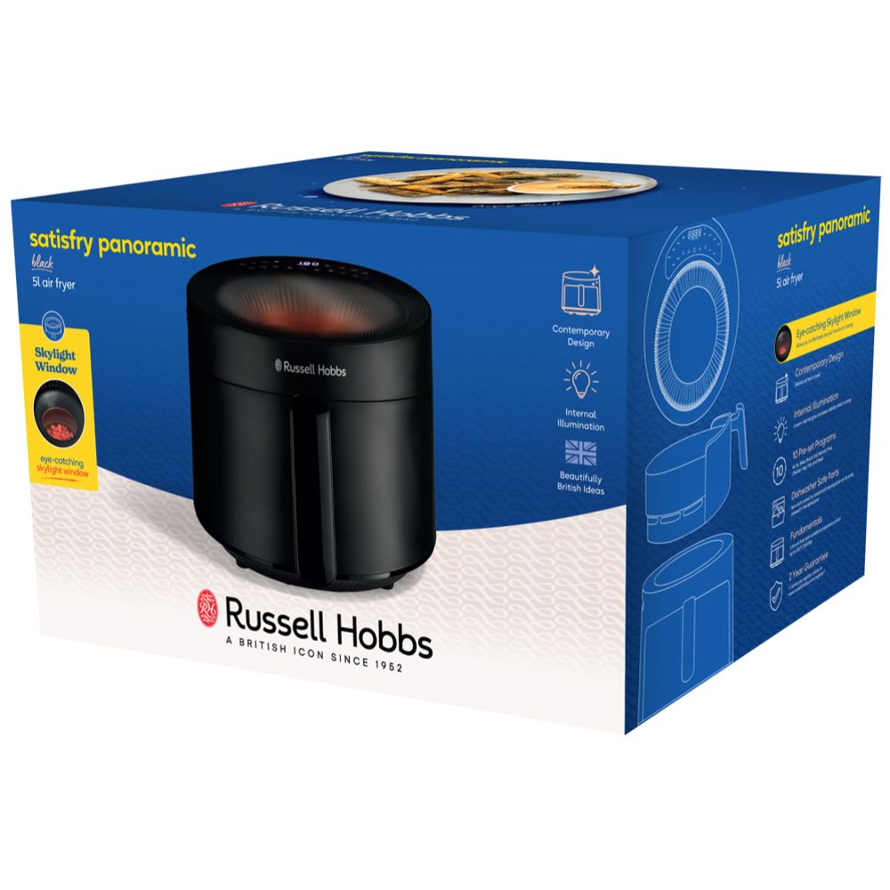 Russell Hobbs Satisfry Panoramic airfryer svart