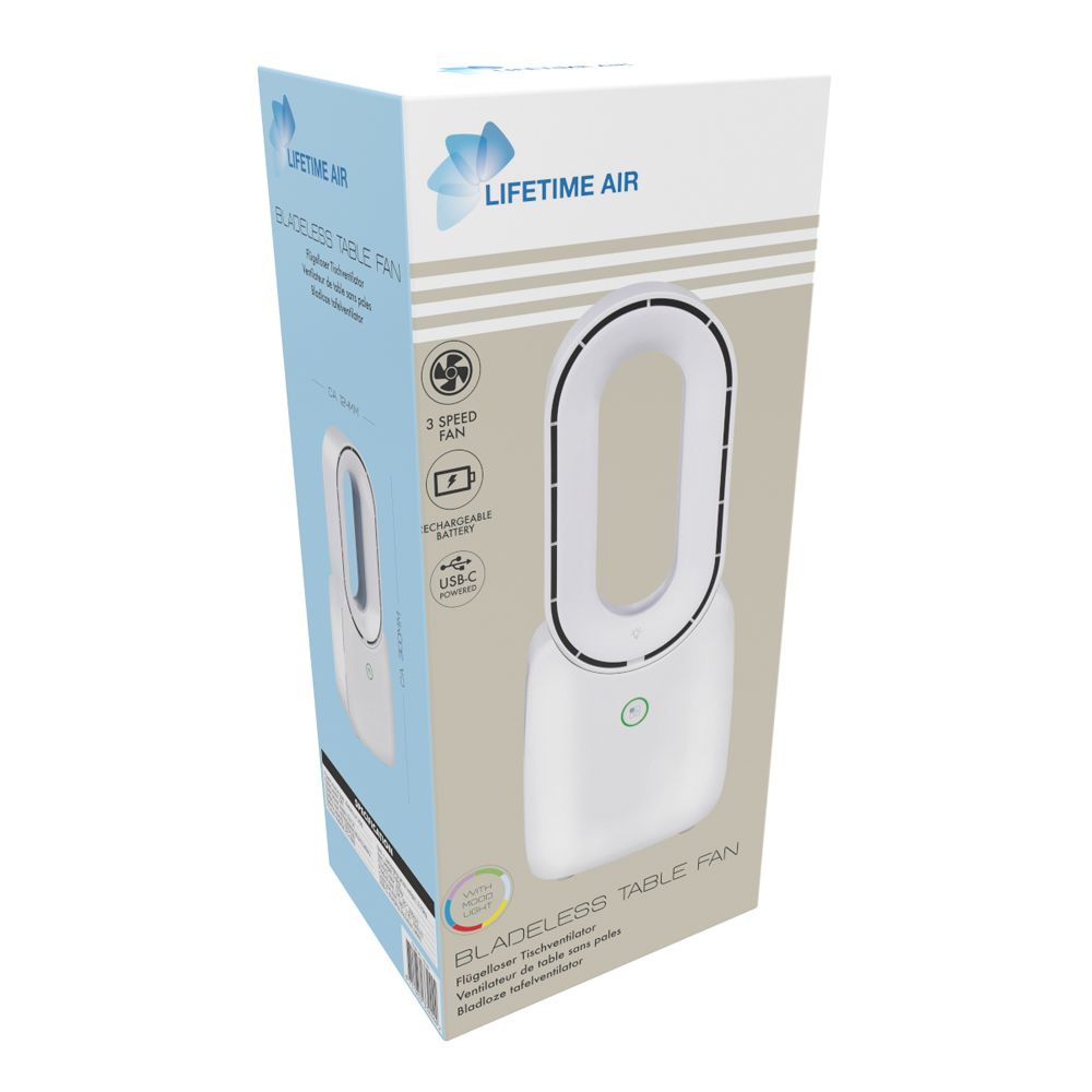 Pöytätuuletin usb-ladattava 1800 mAh