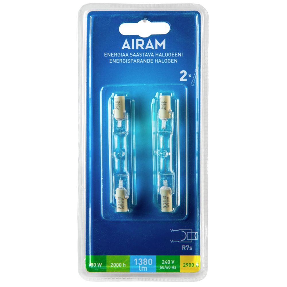 Airam halogeenlamp 120 W R7S 78 mm 2 tk