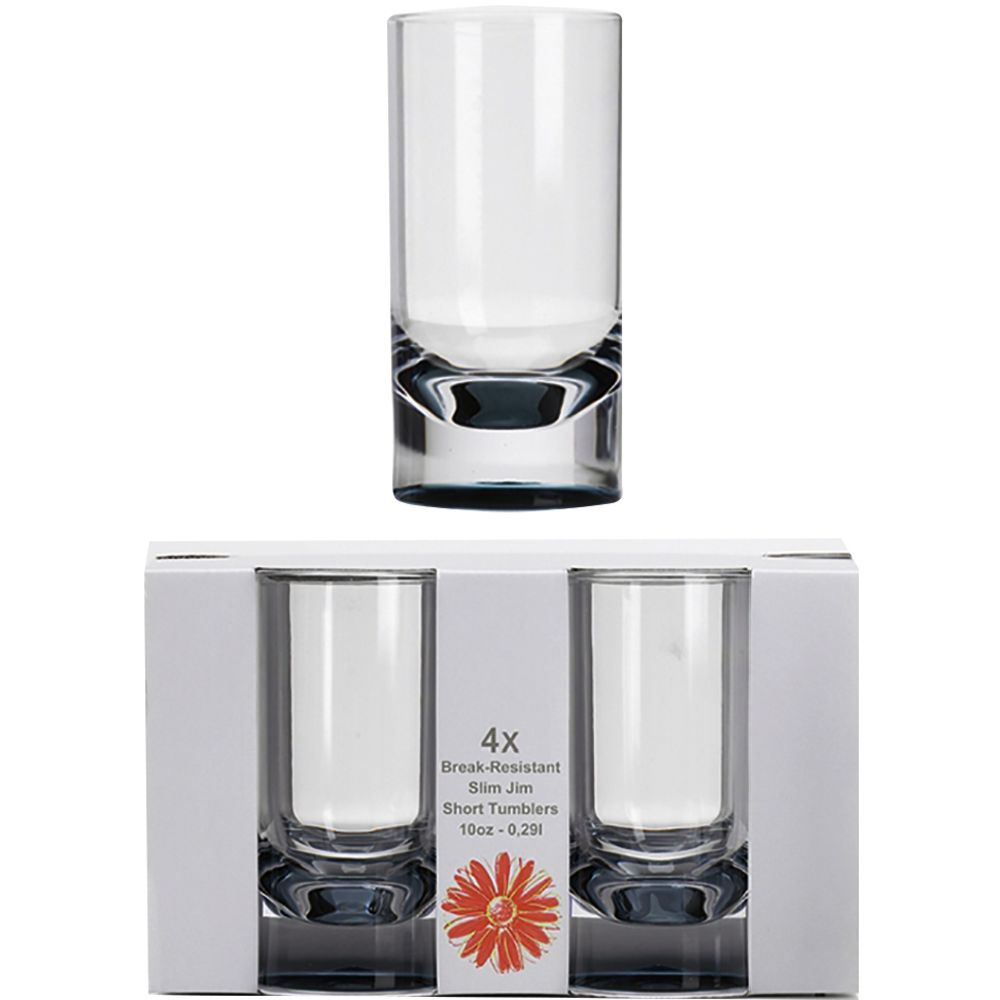 Flamefield dricksglas plast 30 cl 4 st.