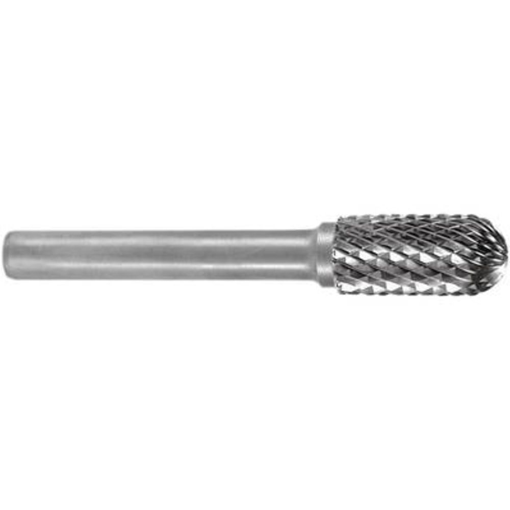 Ruko hårdmetallfil cylindrisk, rundad topp 6 mm