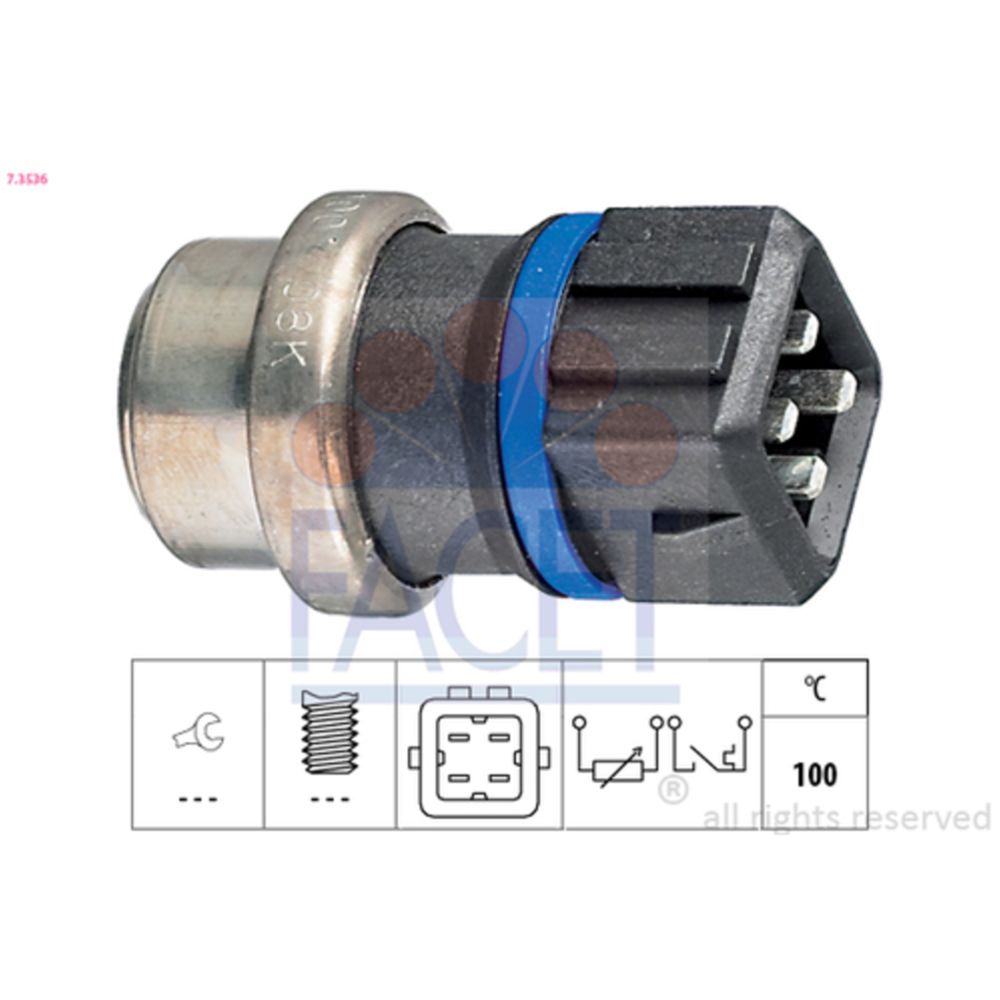 Jäähdytysnesteen lämpötilatunnistin 37-3492