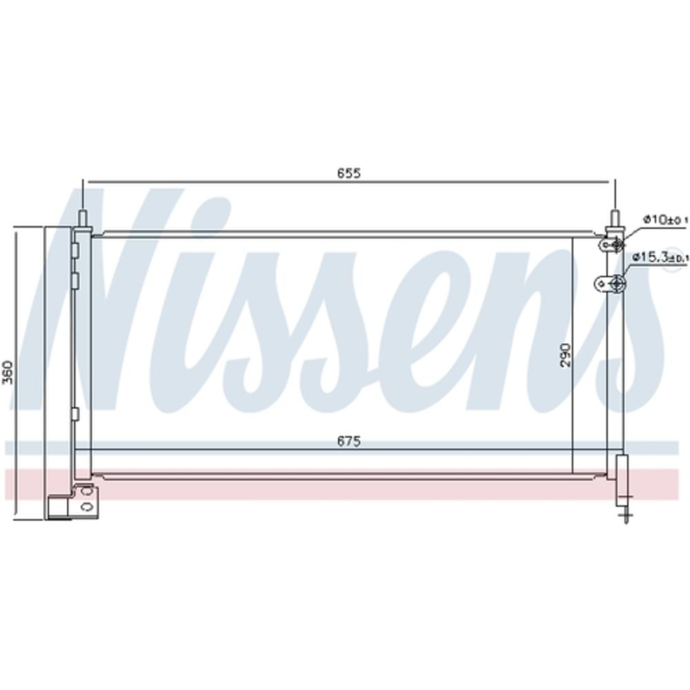 Ilmastointilaitteen lauhdutin 30-00275