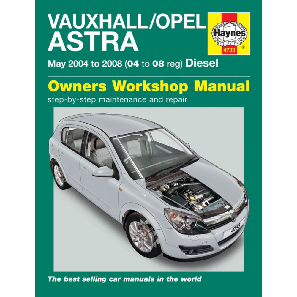 Korjausopas Astra diesel 04-07 englanninkielinen