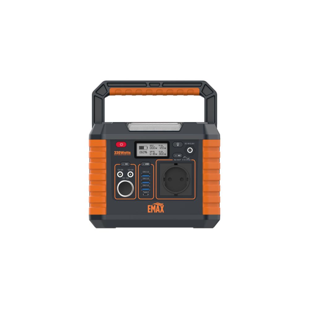 Emax kaasaskantav elektrijaam, 330 W, 288,6 Wh