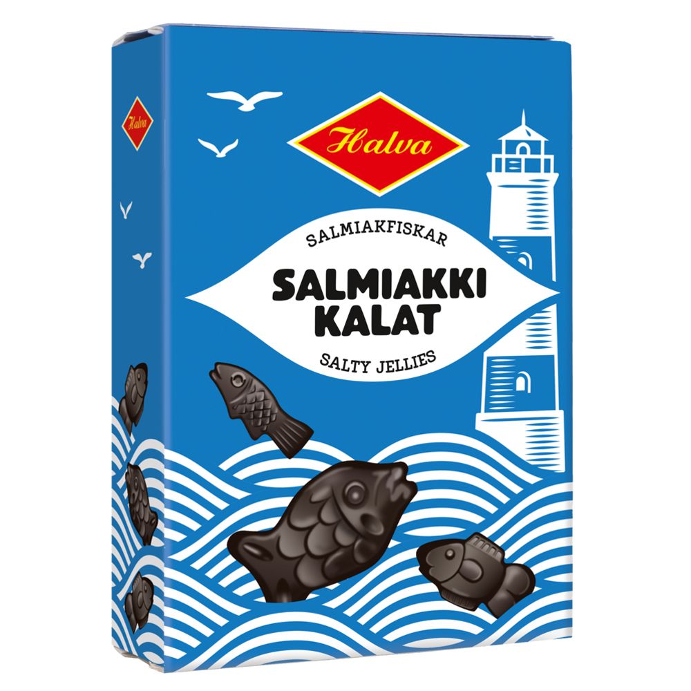 Halva Salmiakkikalat 230 g
