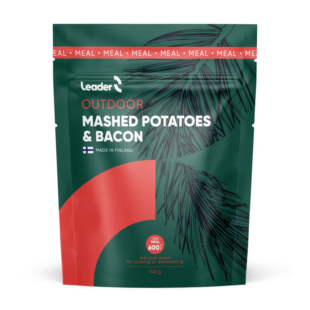 Leader Outdoor retkiruoka ateria-aines Mashed Potatoes & Bacon 140g