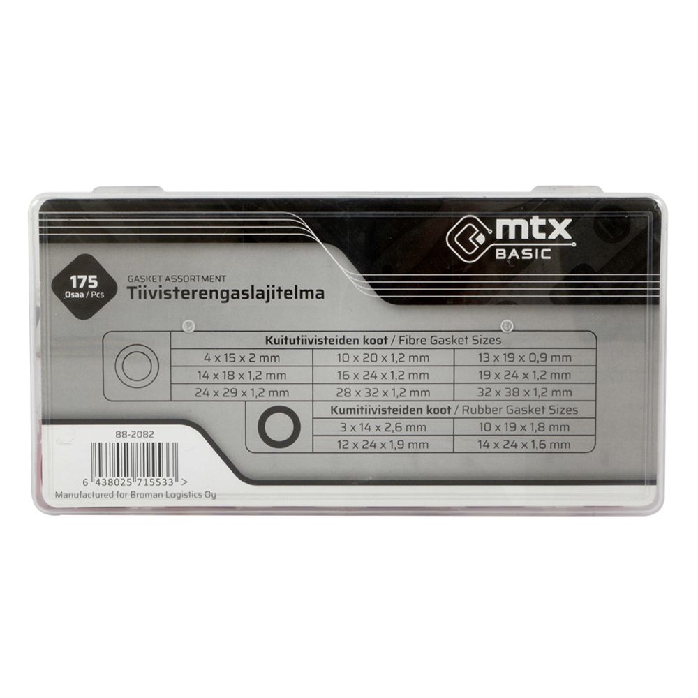 MTX Basic tiivisterengaslajitelma 175 osaa