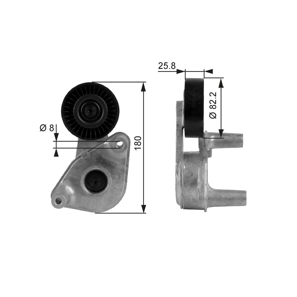 Spännrulle, multiribbrem 30-04750