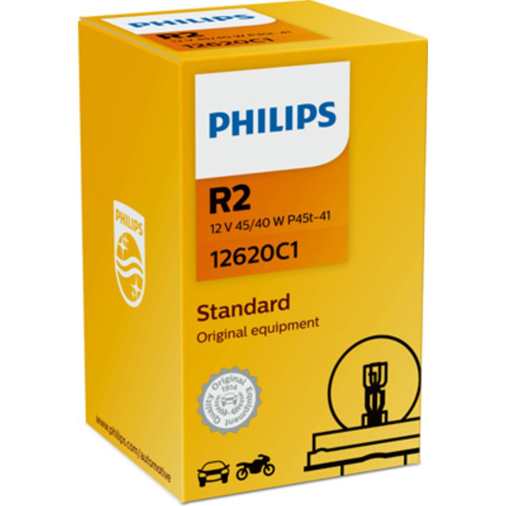 Philips R2 metallsockellampa 12V 45/40W