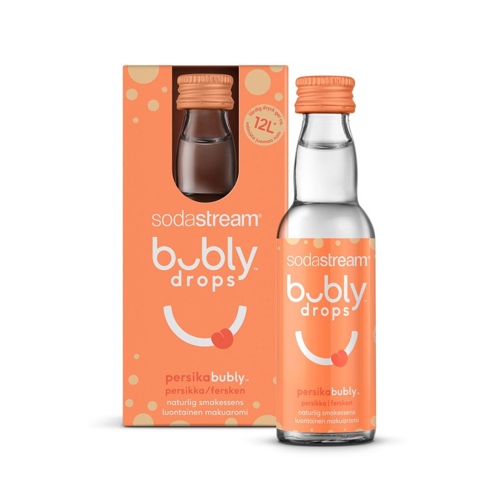 SodaStream Bubly-smakessens persika, 40 ml