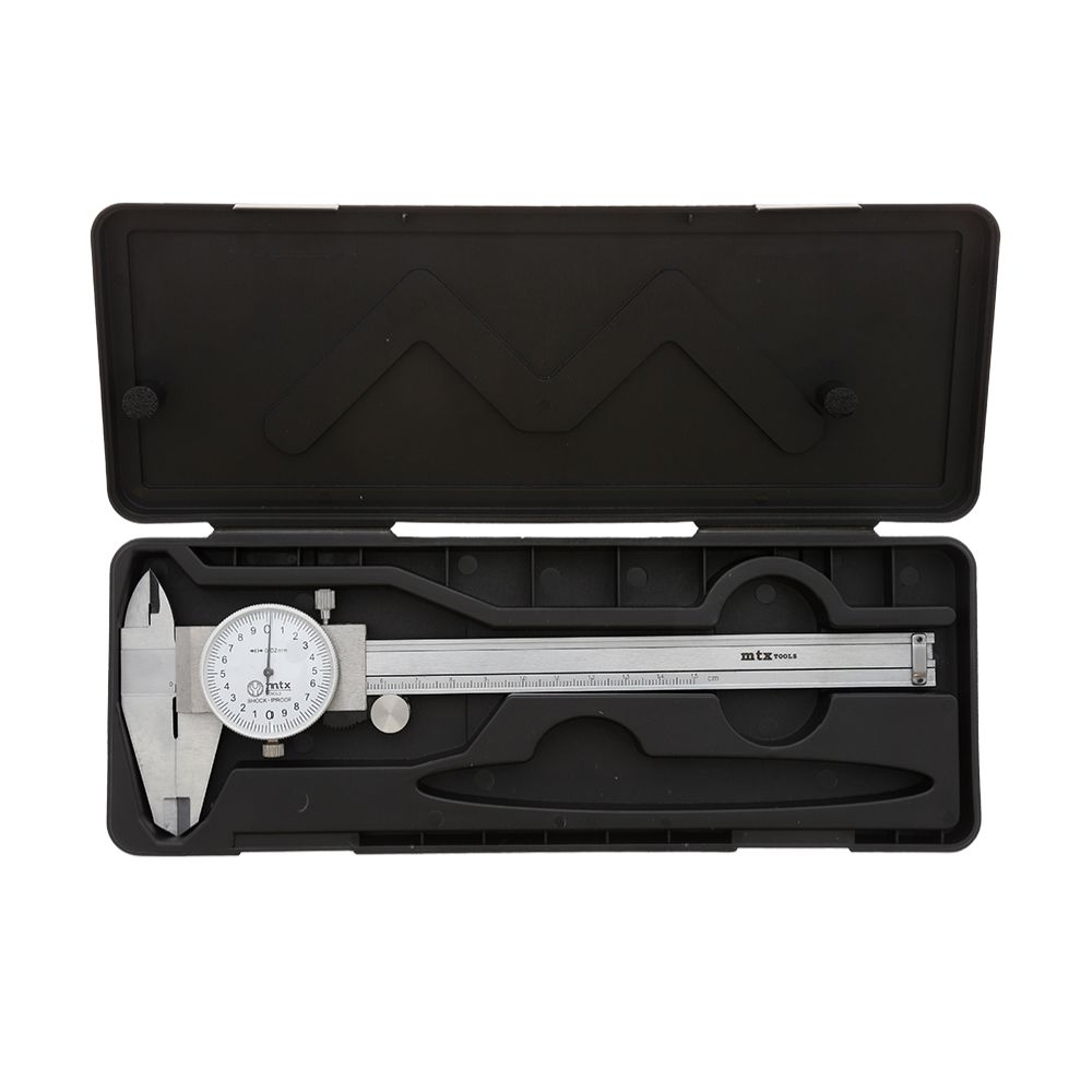 MTX Tools skjutmått med mätklocka RFS 0–150 mm