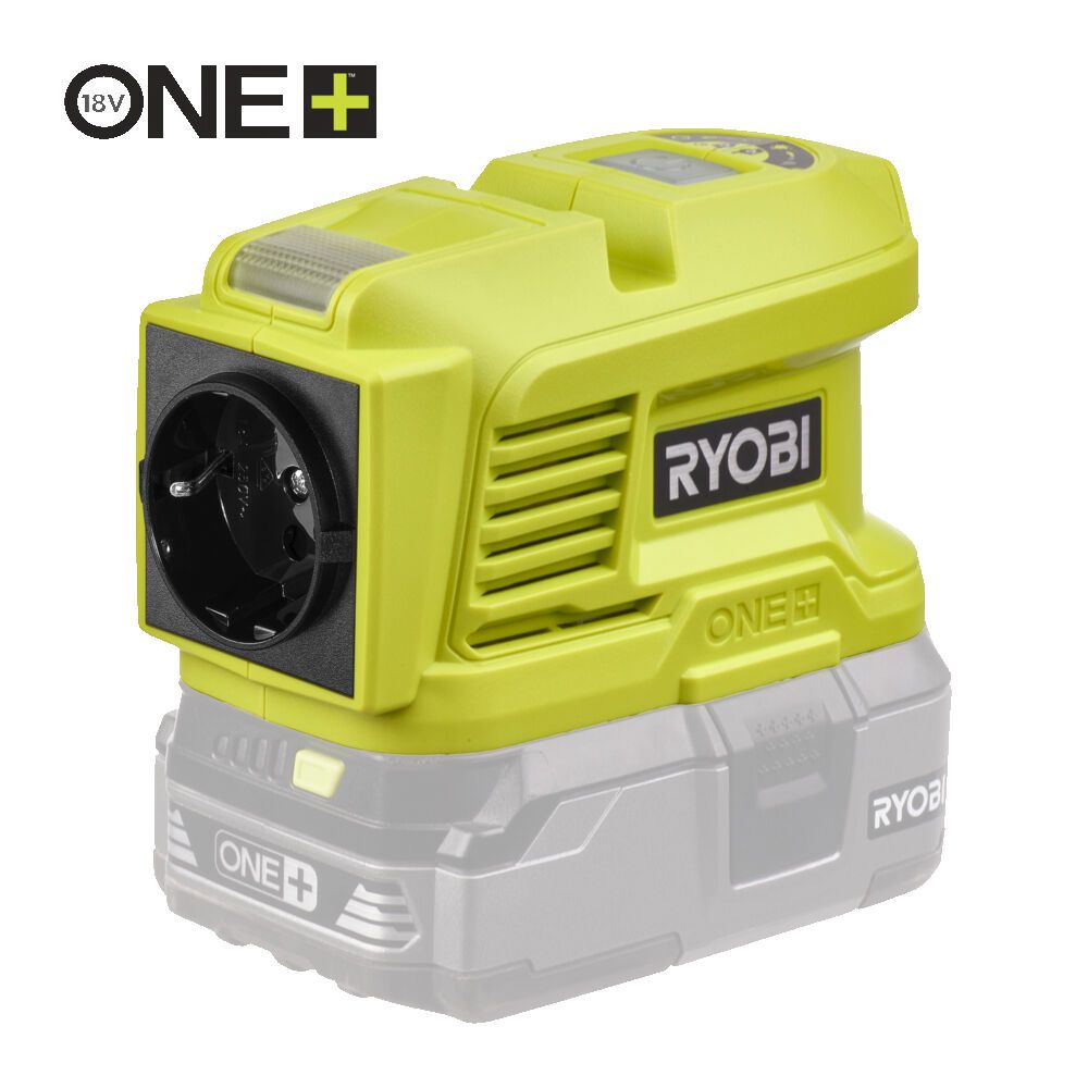 Ryobi ONE+ akuinverter, RY18BI150A-0, korpus