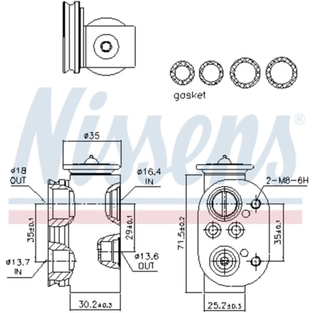 Kliimaseadme ekspansiooniklapp 12-00369