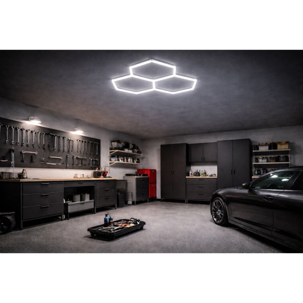 Led Energie Hexagon LED-ljusslinga 97,5W 9000lm 6500K 3 st.