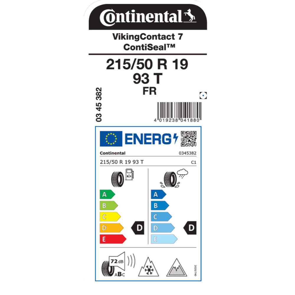 Continental VikingContact 7 215/50 R 19 93T FR ContiSeal kitkarengas