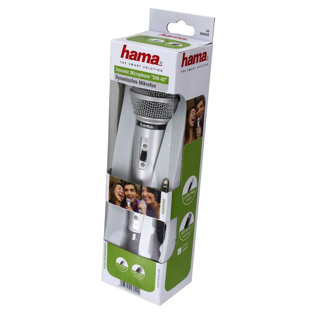 Hama DM 40 mikrofon 3,5/6,3 mm liitmik