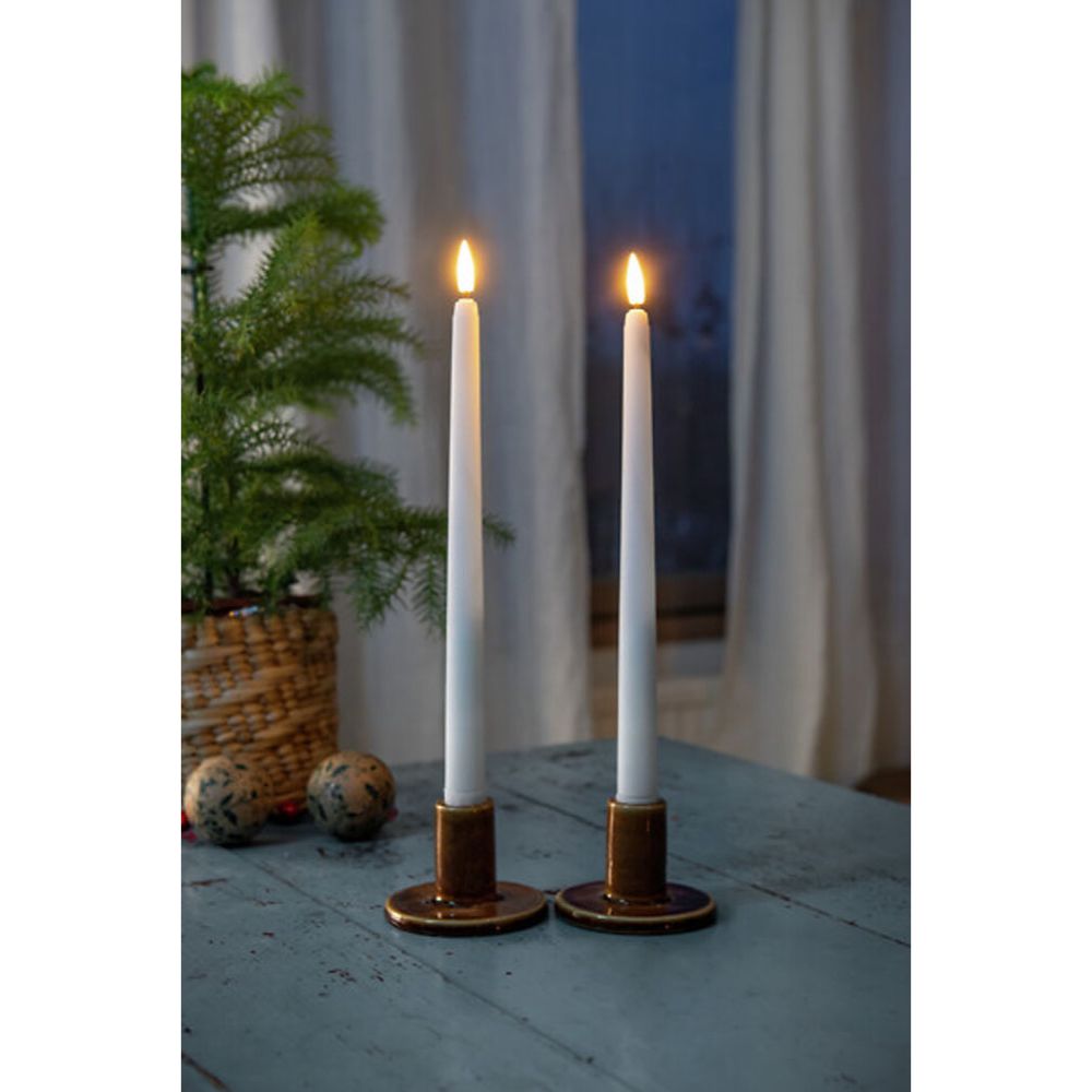 Airam LED-kronljus med timer 2 st.