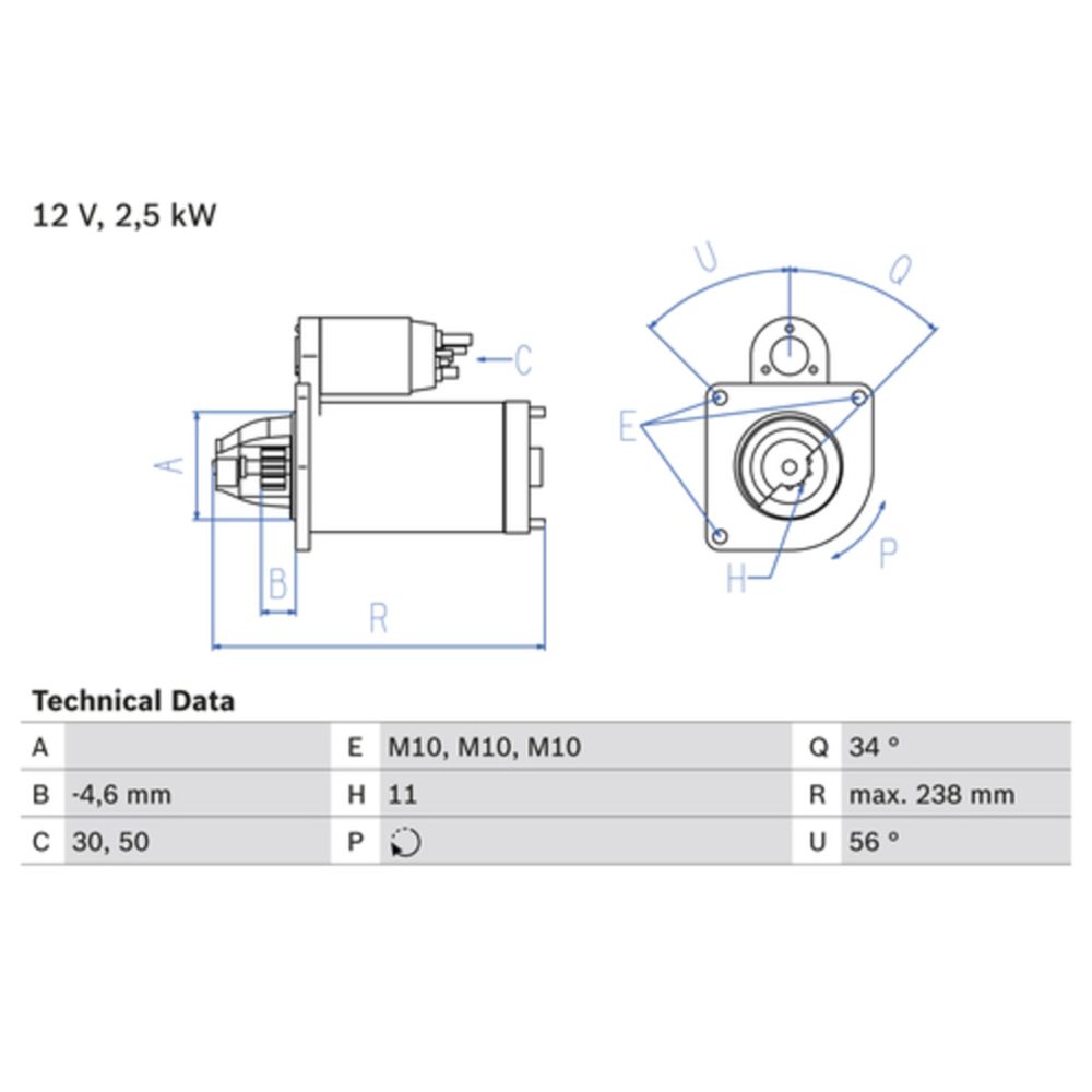 Startmotor 13-00482
