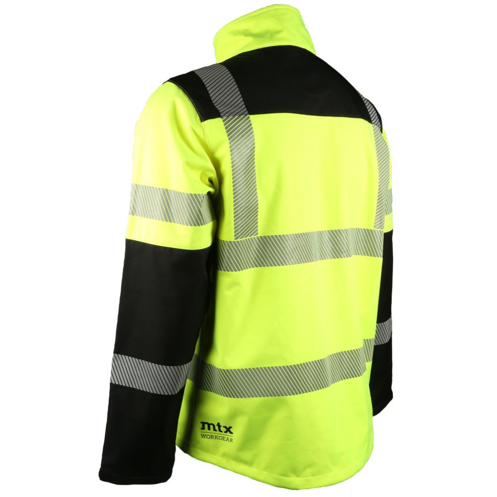 MTX Workgear softshell takki hi-vis keltainen/musta M