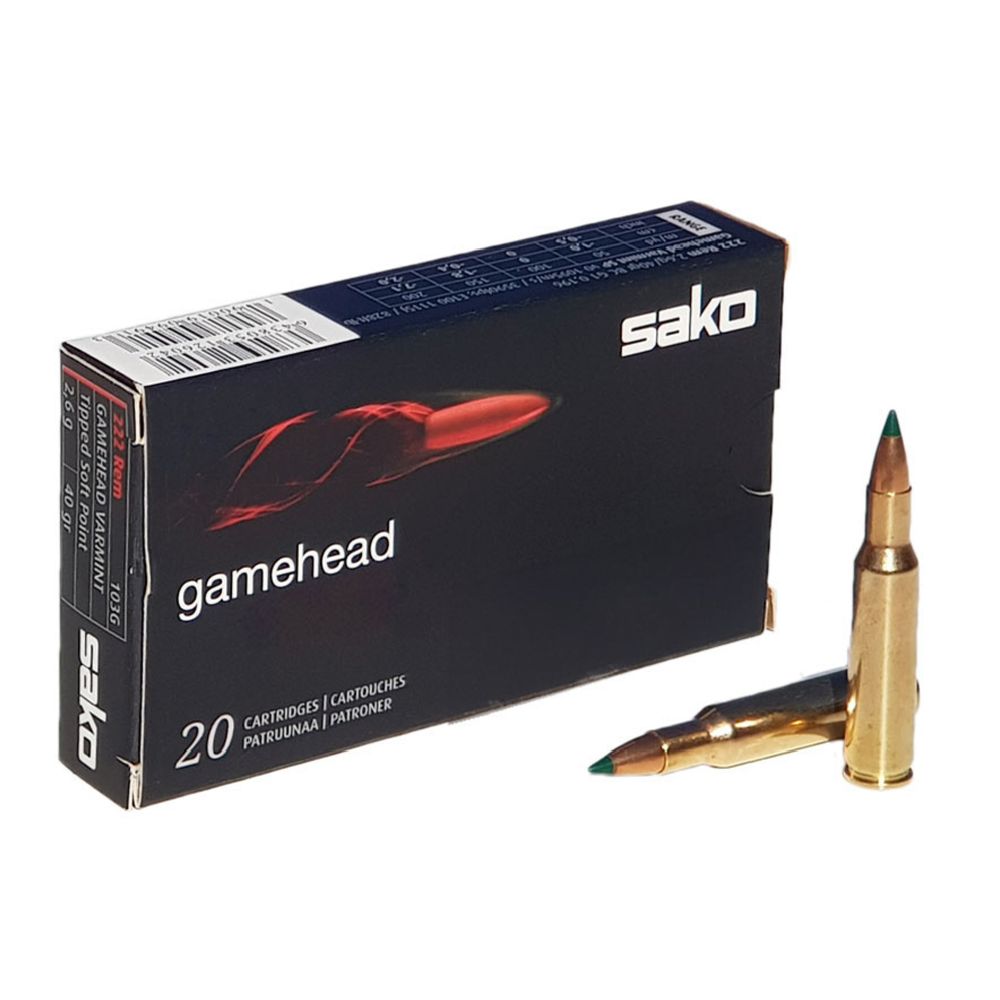 Sako Gamehead .22-250 3.5 g /55 gr 20 kpl