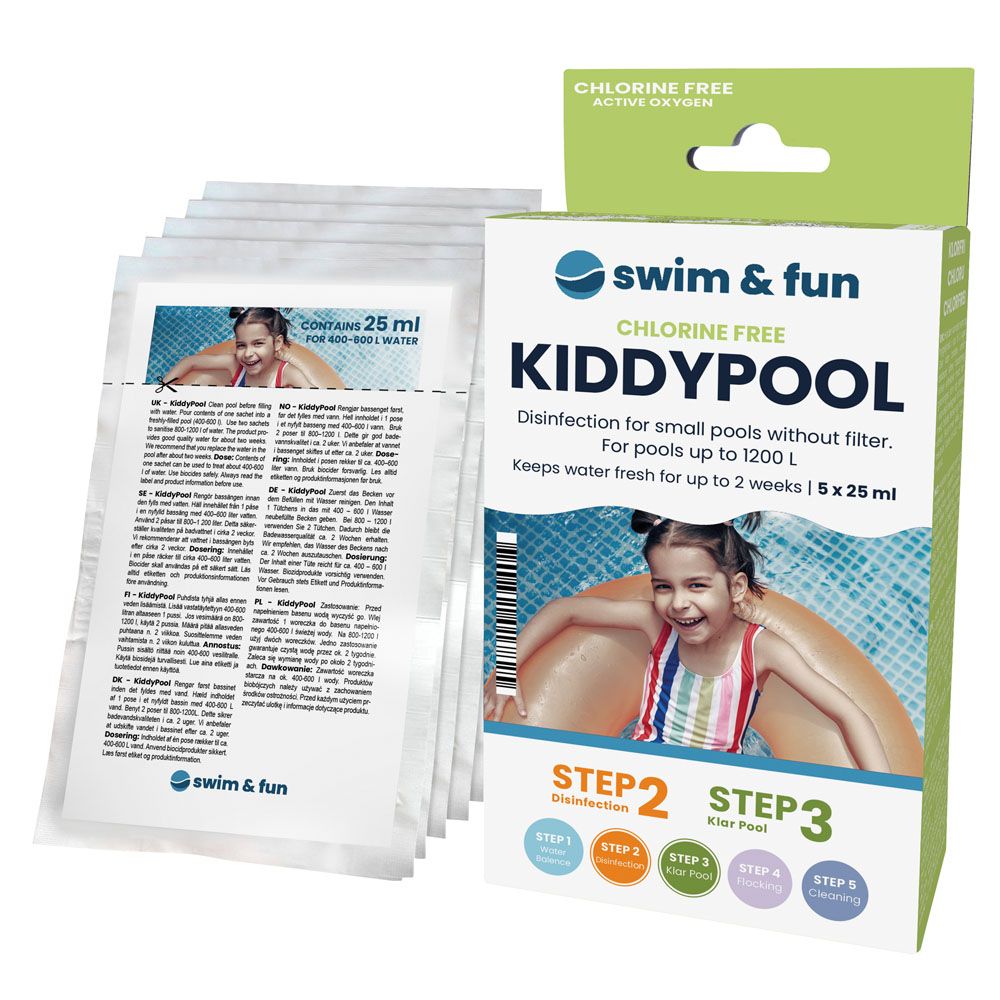 Swim & Fun KiddyPool rengöringspåsar, klorfria