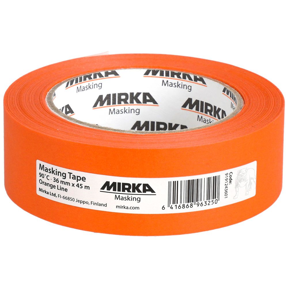 Mirka automaalarinteippi oranssi 45 m 90 °C / 30 min