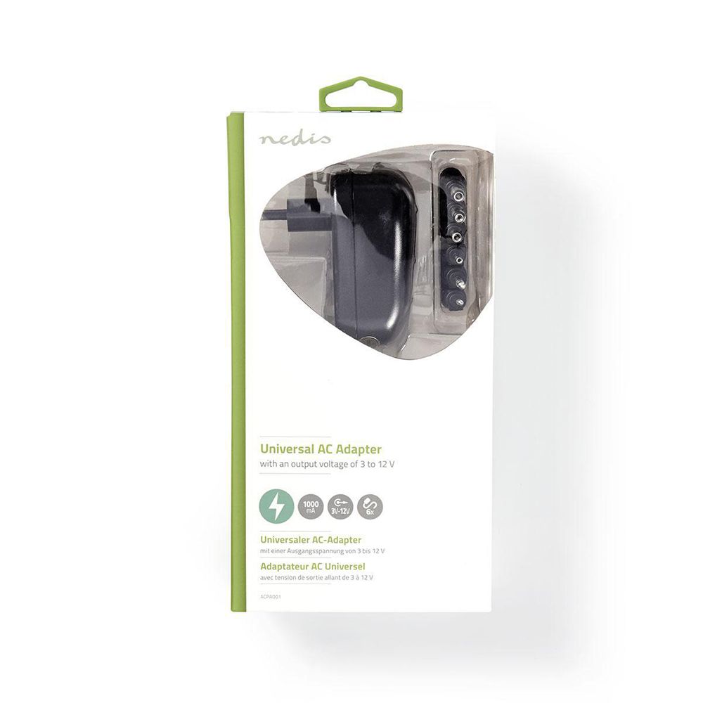 Nedis AC-strömadapter 3–12 V DC 2,0 A