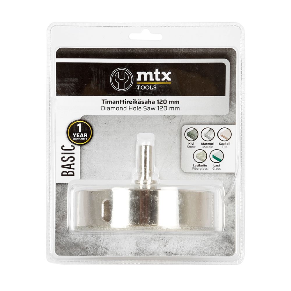 MTX Tools Basic teemantkattega augusaag, 120 mm