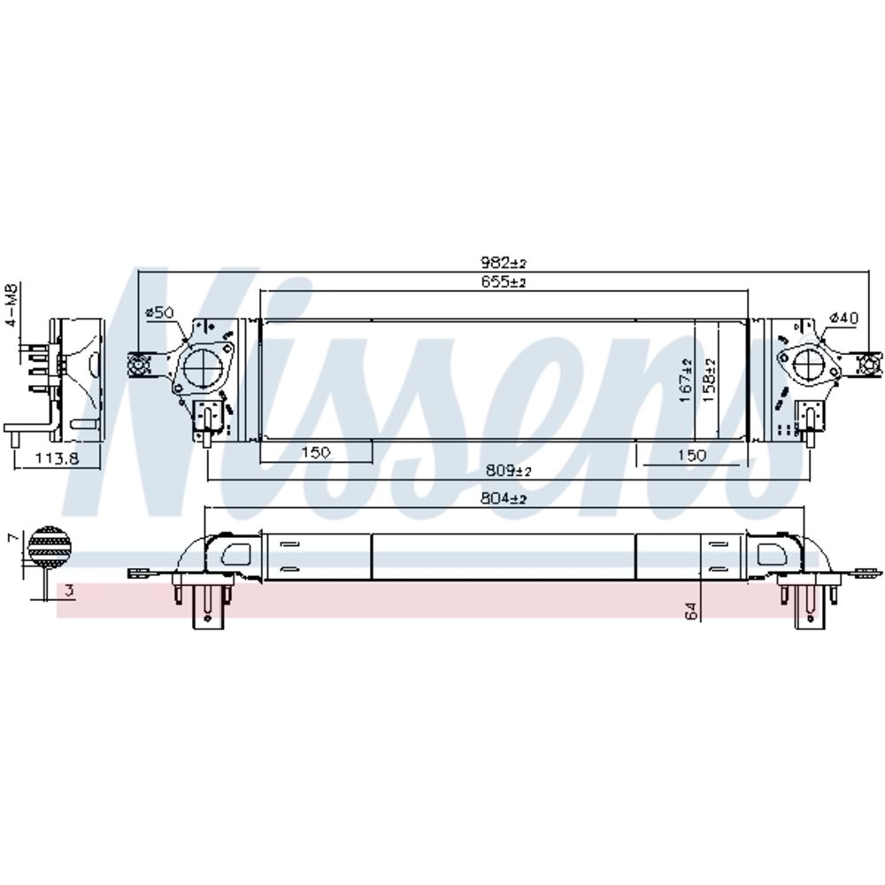 Kompressoriõhu radiaator 30-00026