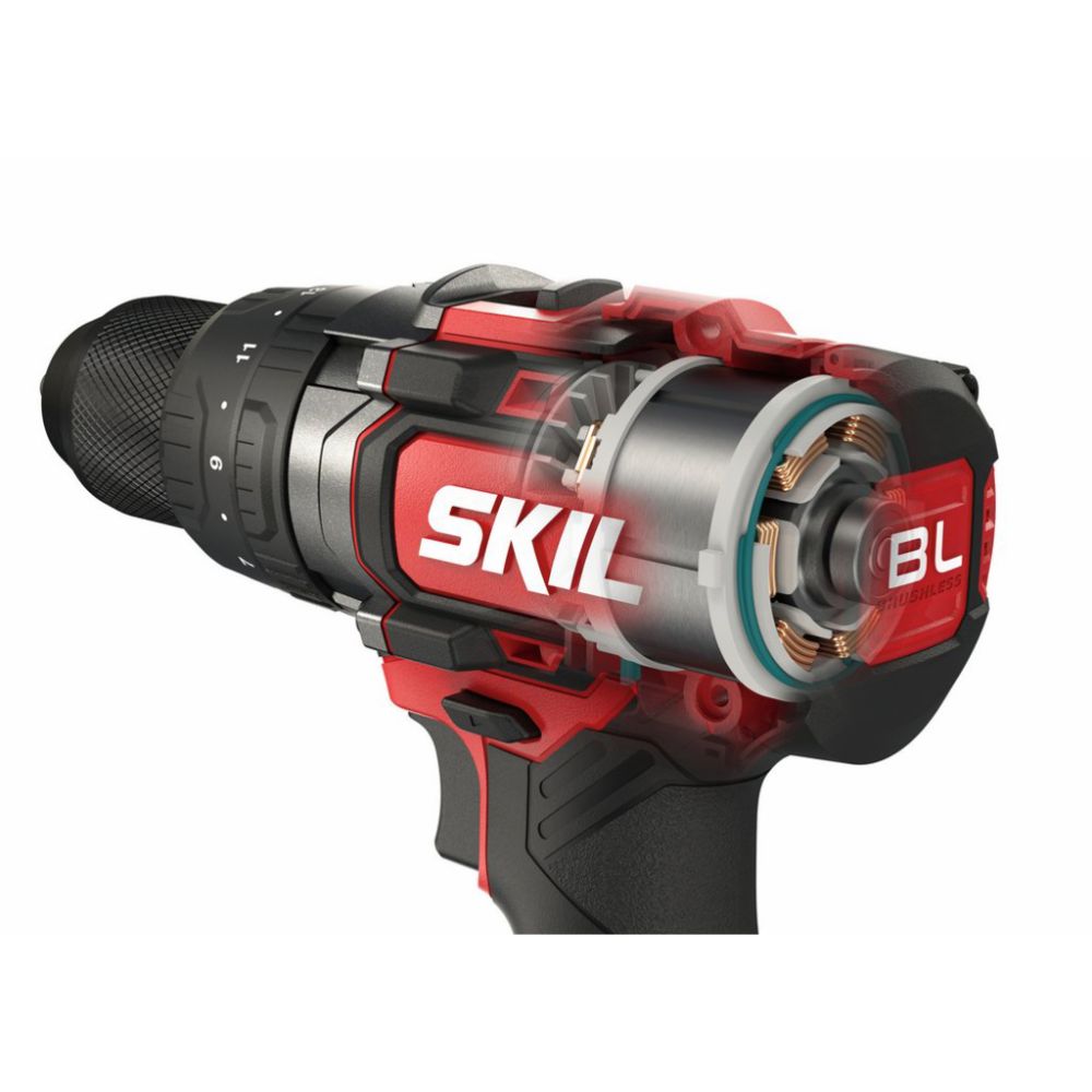SKIL 3071 hiiliharjaton korkeavääntöinen akkuporakone 2 x 5,0 Ah 20 V