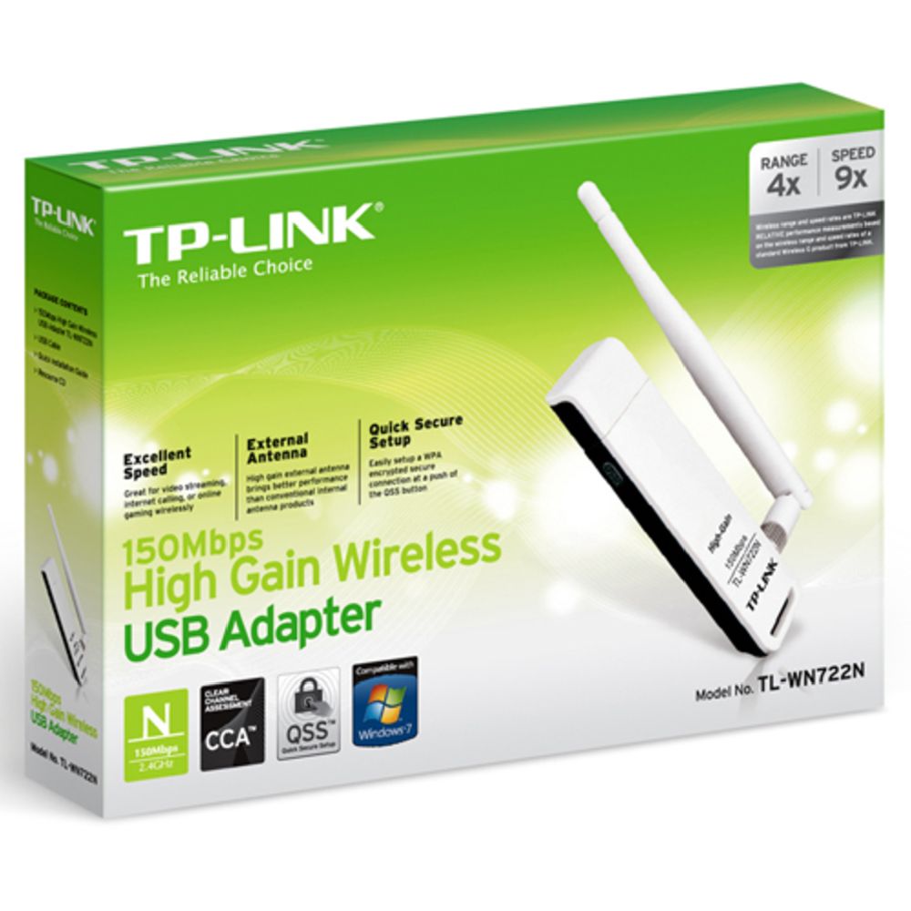 TP-link TL-WN722N USB WLAN-adapter 802.11N 150 mbps
