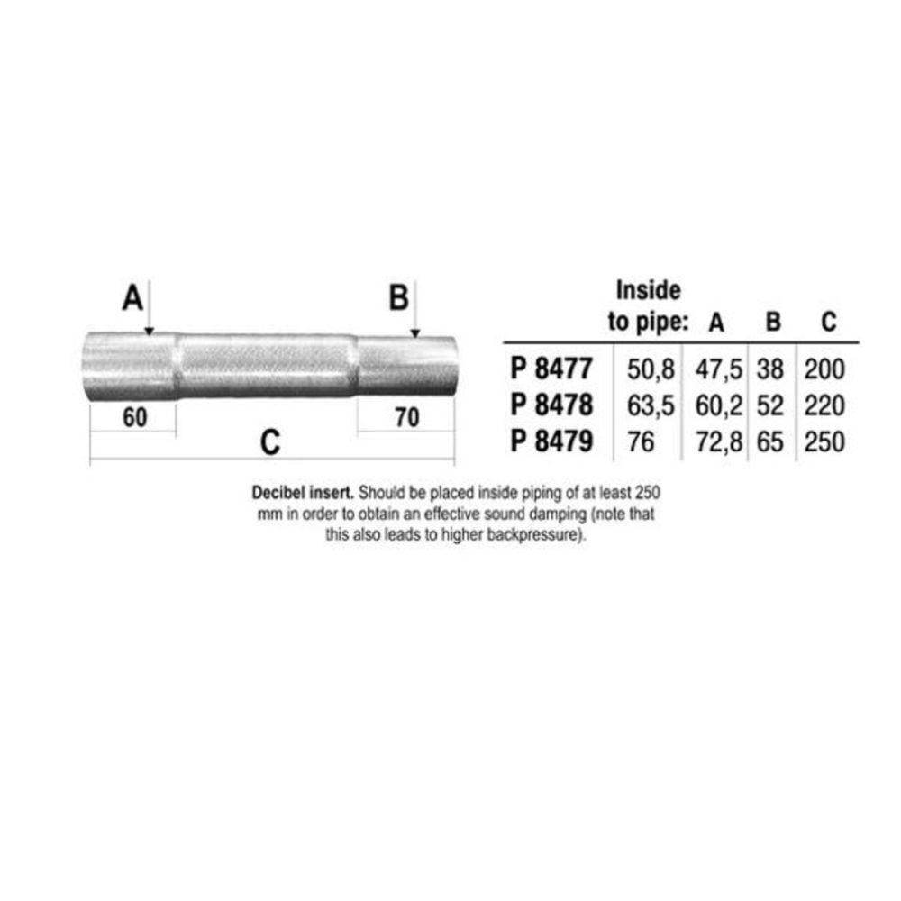 2-1/2" detsibellisummuti ø63 mm