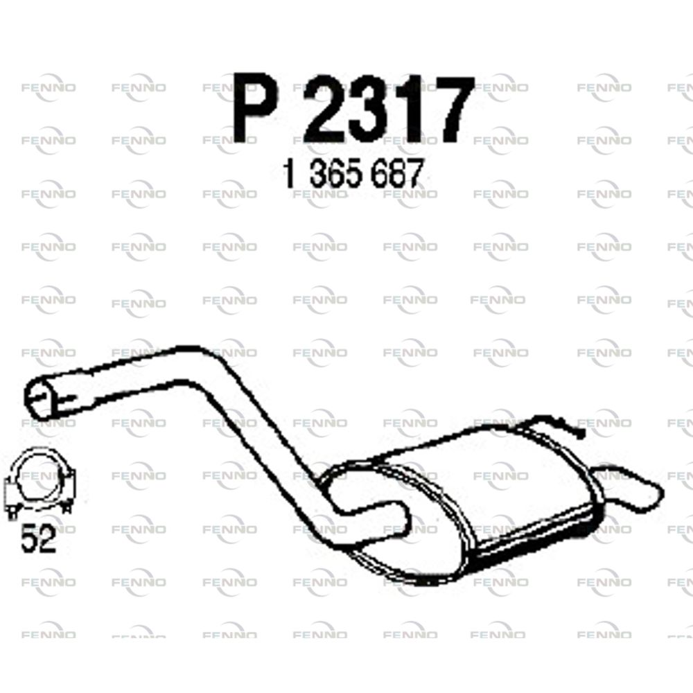 Takaäänenvaimentaja 14-02317