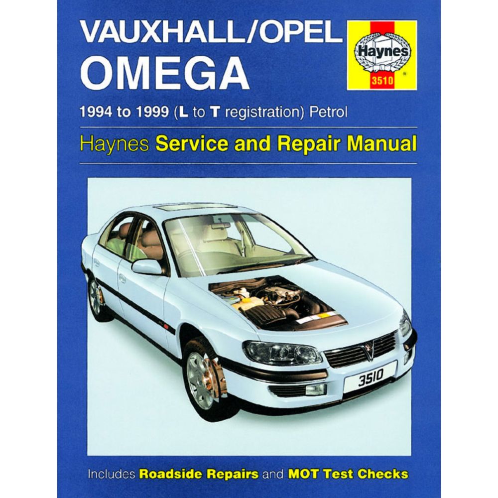 Korjausopas Opel Omega B englanninkielinen
