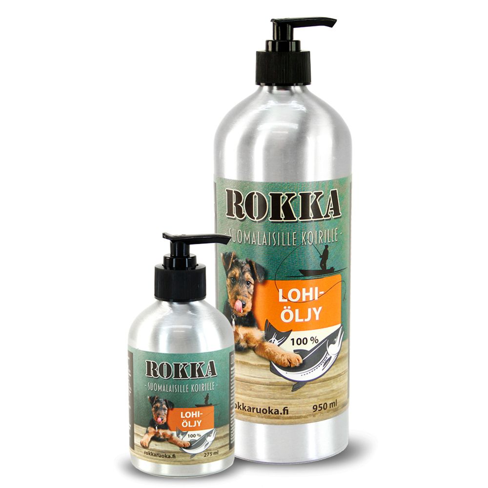 Rokka Lohiöljy koirille ja kissoille 275 ml