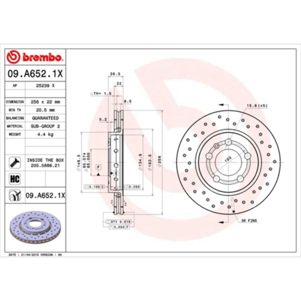 Bromsskiva 22-00628